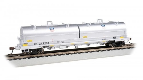 Coche de bobina de acero Bachmann escala HO Union Pacific 55" con carga de bobina de acero #249254 | Condition: New