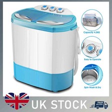 Mini 4.5kg Dorm Washing Machine Twin Tub Compact Dryer Laundry Washer