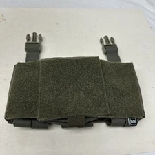 Defense Mechanisms Triple Rifle Placard W/ Wrap & Half Pocket Ranger Green