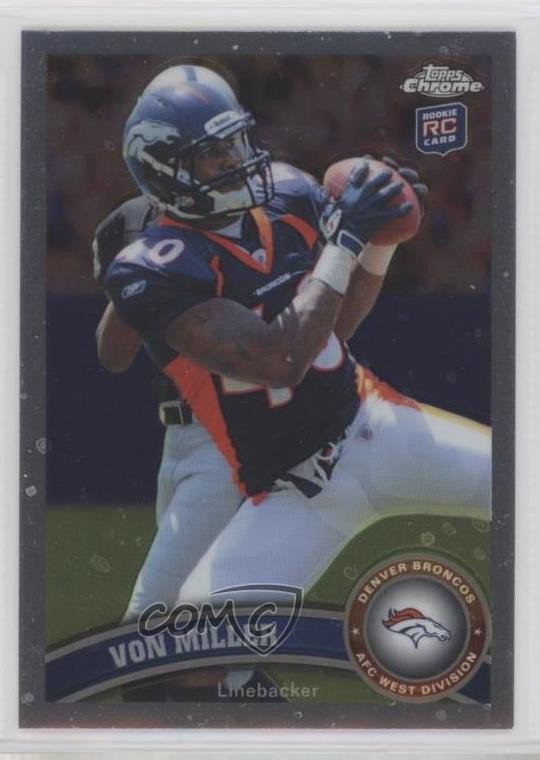 2011 Topps Chrome Von Miller (Ball in Both Hands) #212 0j3l