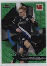 2020 Topps Finest Bundesliga Green Wave Refractor /99 Amos Pieper Rookie RC 0us8