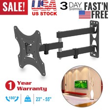 Full Motion TV Wall Mount Swivel Bracket 32 40 42 47 55 Inch LED LCD Flat Screen