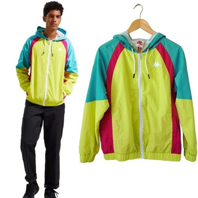 Kappa Authentic '90s Berets Windbreaker Jacket Men's Small Zip Front Hoodie