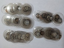 Lot of 100 Assorted Vintage Pocket Watch Crystals Crystal 30mm - 53.4mm