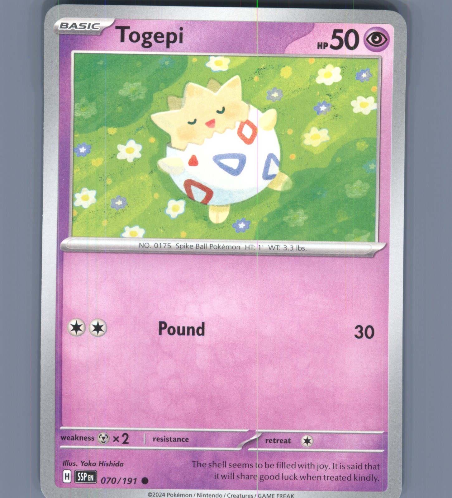 Togepi Common SV08: Surging Sparks 070/191 NM English