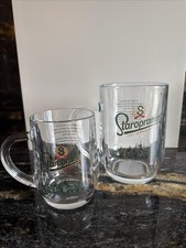 Staropramen Beer Pint & Half Pint Glasses Set - Father’s Day gift