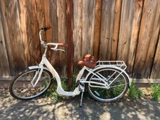 Ride in Style – Biria EB Series 3-Speed Bike (40cm, Pearl White)