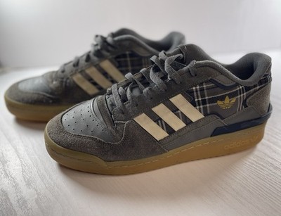 Adidas Forum Exhibit 2.0 Low Grey Plaid Men s Shoes Size 10.5 IF9956