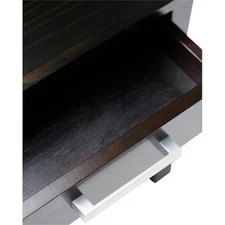 Simpli Home Kitchener Solid Wood End Table with Storage Drawer in Hickory Brown