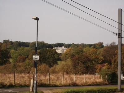Foto A3 Blick auf Addington Palace Forestdale von der Lodge Lane aus gesehen, th c2011