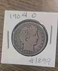 1904 O BARBER HALF Dollar