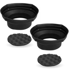 Deflectores de altavoz de goma de silicona universales de 6x8" XBAF68 2 piezas con almohadilla base de espuma