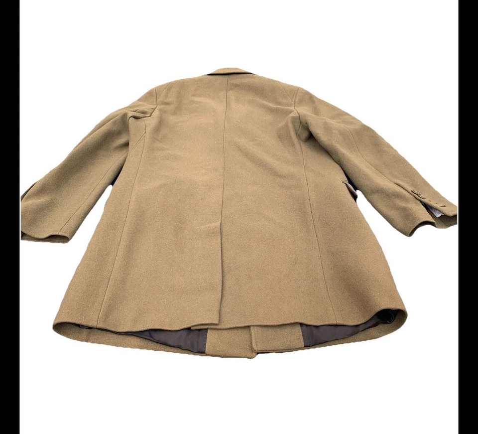 Reiss Мужская шерстяная смесь колена зеленый пальто пальто XL - Изображение 2 из 4