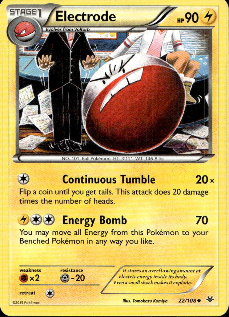 Electrode 22/108 Uncommon Roaring Skies Near Mint