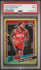 2023 PANINI DONRUSS OPTIC LIME GREEN #217 CAM WHITMORE 106/149 PSA 9