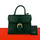 DELVAUX Brillon Handbag leather green 55242
