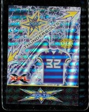 Birmingham Thunderbolts 2001 Artbox XFL Tabletop XR1 Refractor Football Card