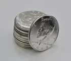 10- 1964 Kennedy Half Dollars 90% Silver. $5 Face Value. AU