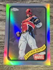 2025 TOPPS CHROME MARVEL REFRACTOR CAPTAIN BRITAIN #151 NM+ 🔥