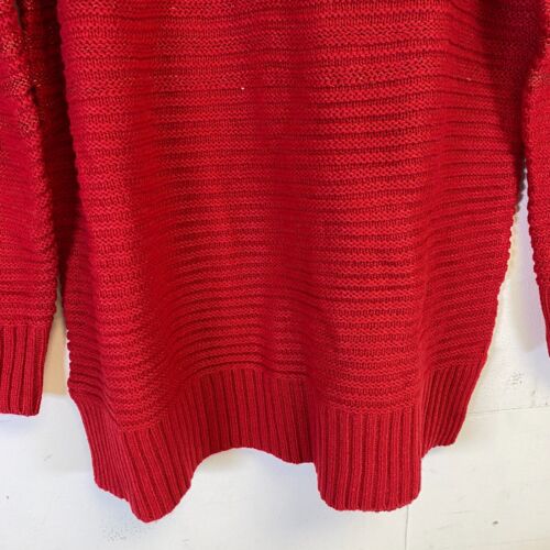 Liz Claiborne Sweater Pullover Long Sleeve Crew Neck Burgundy Size Large (L) NWT - Picture 11 of 16