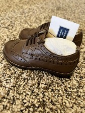 Janie and Jack Brown Leather Wingtip SIZE 6 Toddler