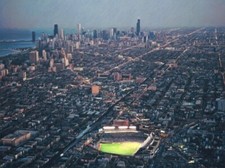 Classic Sports Prints - Chicago Cubs Wrigley Field - Ready2hang - Huge Canvas