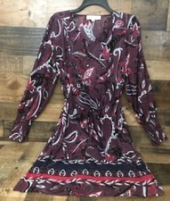 Loft Boho Dress Women Medium Sheer Paisley Retro Coquette Fairygoth Festival