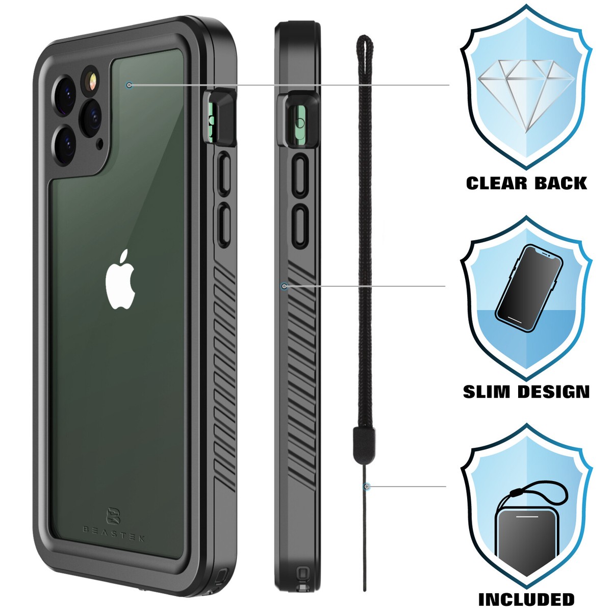 For Apple iPhone 11 / 11 Pro Max Life Waterproof Case Cover