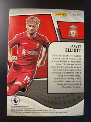 2022-23 Panini Revolution Soccer Asia Harvey Elliott Card #151 | eBay