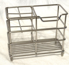 Stainless Steel Toothbrush/Toothpaste Holder Caddy Organizer Bathroom Craft Room