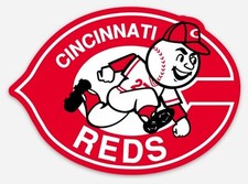 Cincinnati Reds Vintage STICKER - MLB Elly Ohio Cinci