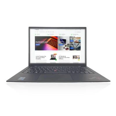 Lenovo ThinkPad X1 Carbon Gen 9 14 inch 4K UHD i7 Windows 11 Pro Business Laptop - Image 1 of 4