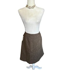 Gap Wool Blend Chevron Skirt NWT