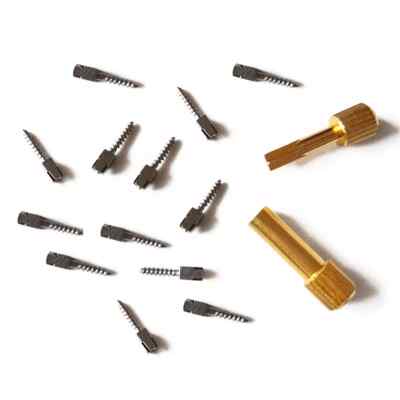 30 Pcs Dental Stainless Steel Assorted Conical Screw Post Root Canal Pin Refills