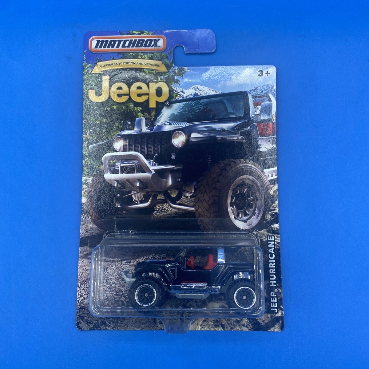 MATCHBOX JEEP ANNIVERSARY EDITION - Schwarzer Jeep Hurricane, Modellauto Im Maßstab