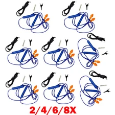 2/4/6/8x Blue Earplug Earphones Bluetooth - Listen To Audio While You Work HOT