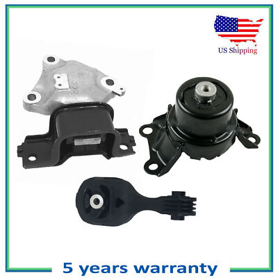 3PCS MotorKing Engine Motor & Auto CVT Trans. ount For 15-17 Honda Fit 1.5L LX