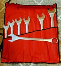 Sunex 7pc Jumbo Sae Combo Wrench Set Wroll Pouch 1-516 To 2 9707
