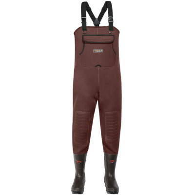 HISEA Unisex Neoprene Fishing Waders 200G Insulated Cleated Bootfoot Chest Wader