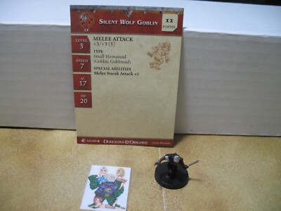 =Dungeons and Dragons D&D ABERRATIONS Silent Wolf Goblin 43/60 with card=