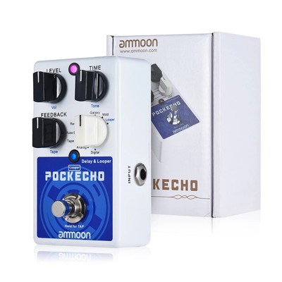 POCKECHO Delay & Looper Guitar Effect Pedal 8 Delay Effects . M8M9