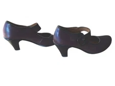 Sofft Women's Carma Mary Jane Pump Size 8 Chocolate Brown Leather Block Heel