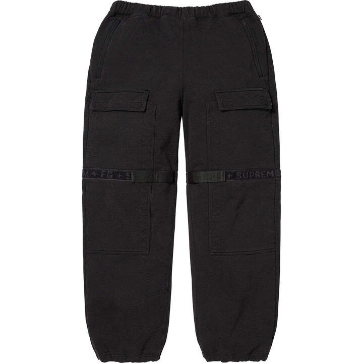 Pantalon de survêtement noir Supreme Marithe François Girbaud Shuttle Tape Cargo