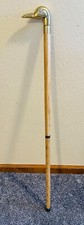 Vintage Brass Duck Head Top Handle Walking Cane Stick 2-Piece 35"