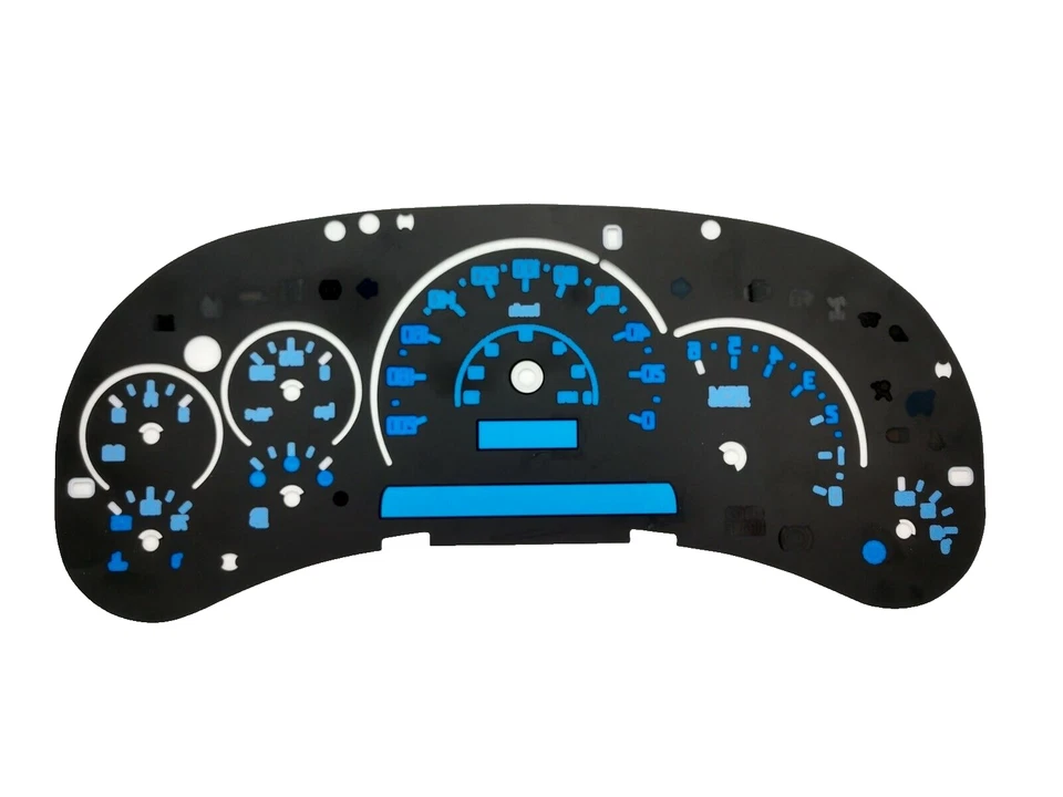 Sobreposição facial medidor estilo Escalade Silverado Sierra 1500 2500 gasolina 2003 04 05 km/h - Imagem 3 de 4