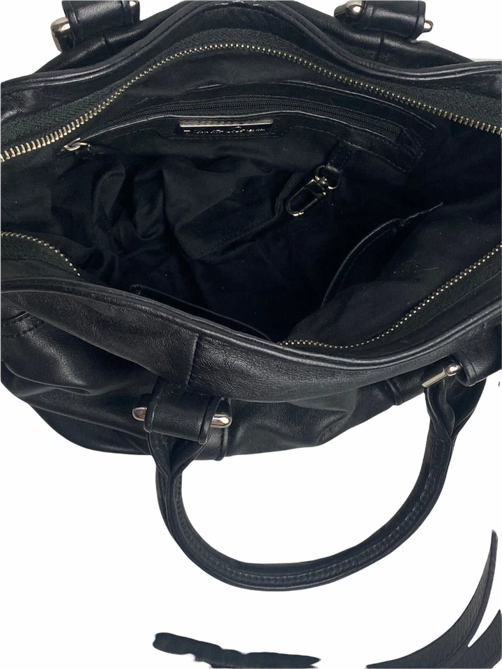 Bolsa de viagem KENNETH COLE New York couro preto com alça de ombro - Imagem 4 de 4