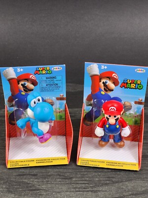 Set of Mario & Yoshi World of Nintendo Super Mario Bros. Jakks