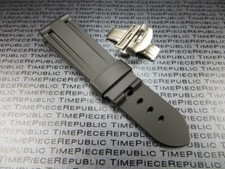 New 26mm Black Rubber Diver Strap Deployment Buckle Watch Band for PANERAI XB