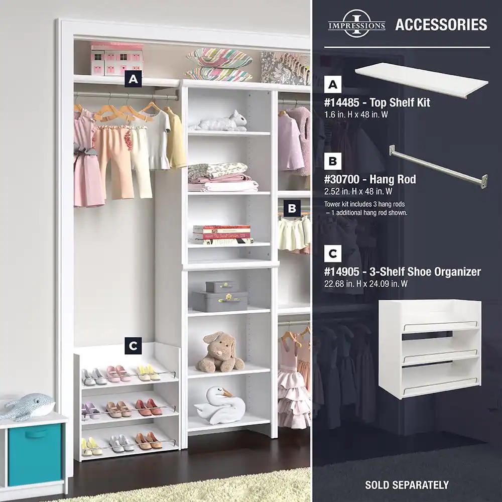 ClosetMaid 14865 60 inch Closet System White for sale online