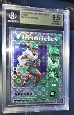 2023 Panini Chronicles Draft Picks Green Tyjae Spears #24 BGS 9.5 GEM MINT